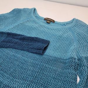 Tommy Bahama, Blue Stripe Open Weave Sweater,‎ Size S/P